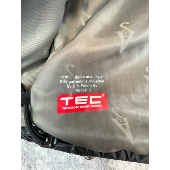 SCOTTeVEST Black Quilted Puffer Jacket Travel Tech Coat L / Multi-Pocket Utility - Picture 7 of 9